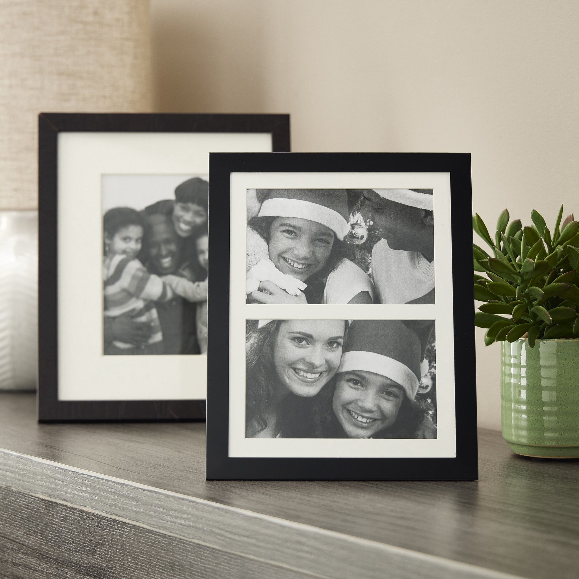 slide 4 of 6, Expressions 2 Opening 4" X 6" Black Collage Frame By Studio Decor, 4 in x 6 in