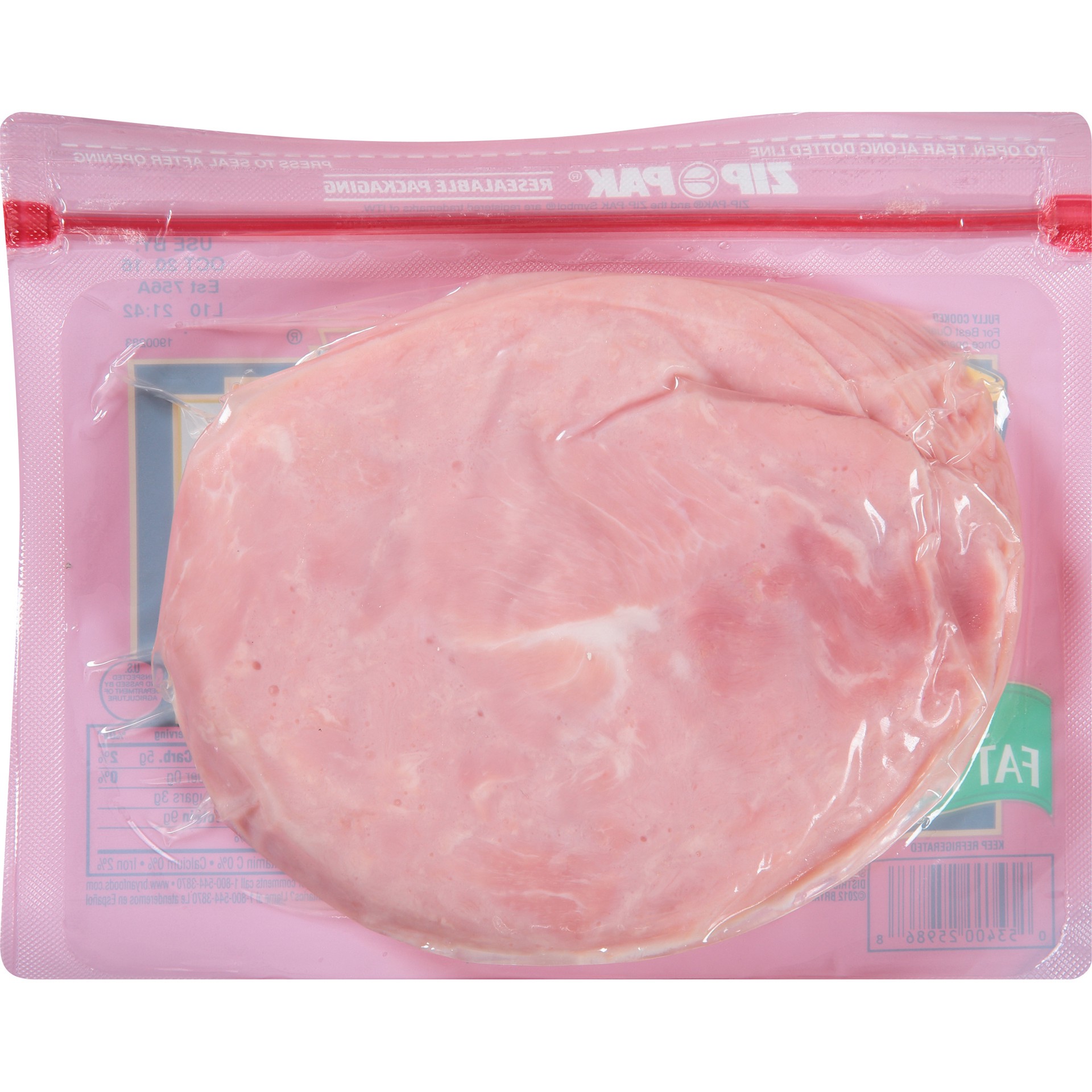 slide 2 of 5, Bryan Honey Ham Deli Lunch Meat, Water Added, 10 oz, 283.50 g