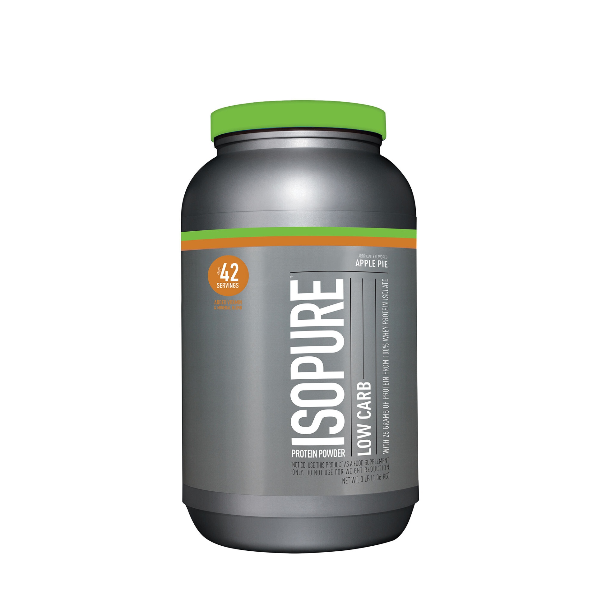 slide 1 of 1, Isopure Protein Powder Low Carb - Apple Pie, 3 lb