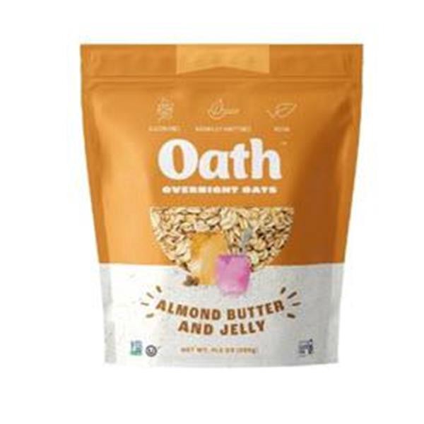 slide 1 of 1, Oath Oats Almond Butter And Jelly Gluten-Free Overnight Oats, 11.6 oz