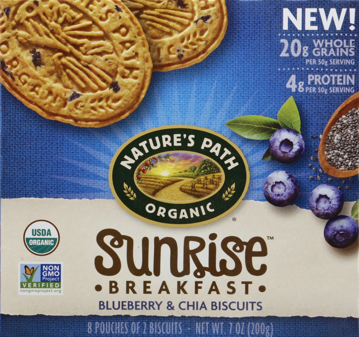 slide 3 of 4, Nature's Path Organic Blueberry Breakfast Biscuits, 7 oz