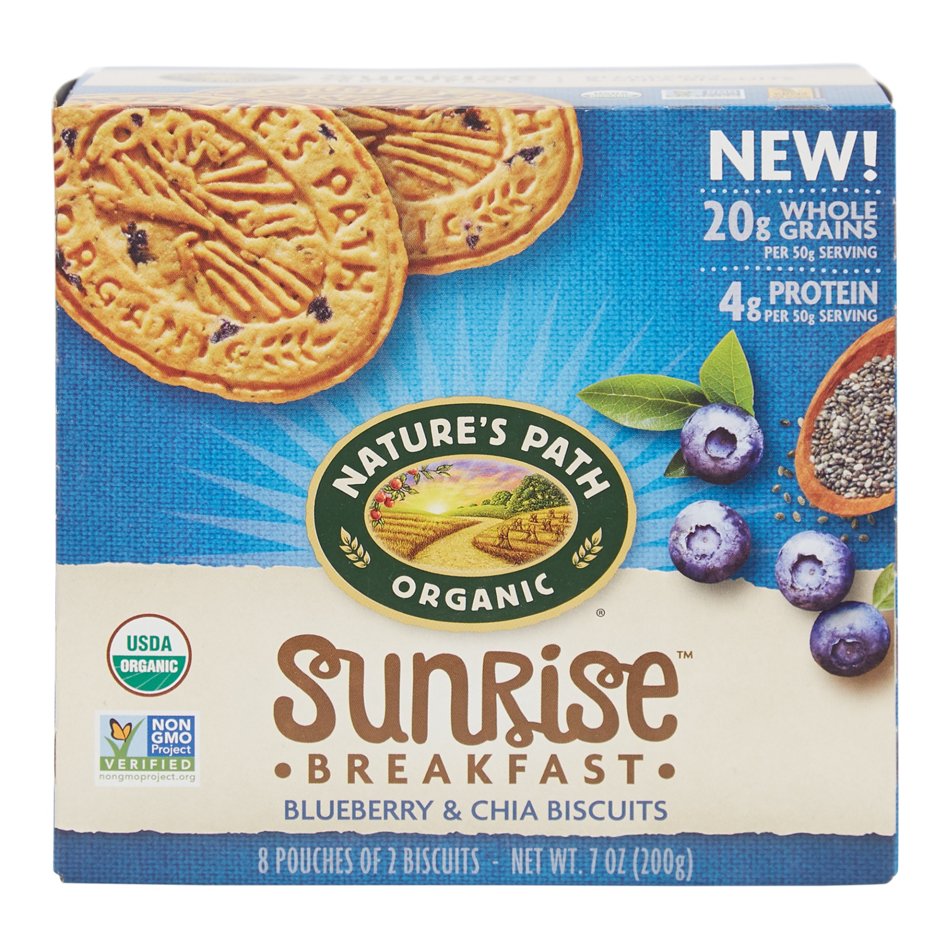 slide 1 of 4, Nature's Path Organic Blueberry Breakfast Biscuits, 7 oz