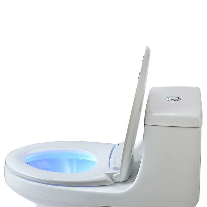 slide 8 of 11, Brondell LumaWarm Round Heated Nightlight Toilet Seat - White, 1 ct