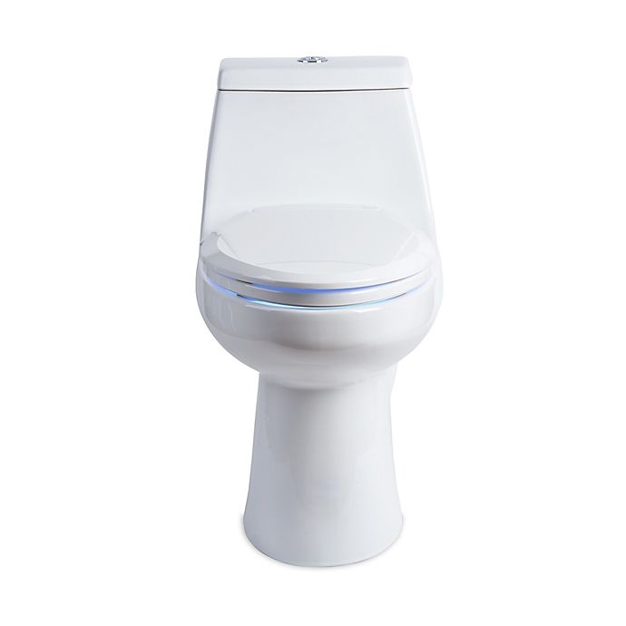 slide 10 of 11, Brondell LumaWarm Round Heated Nightlight Toilet Seat - White, 1 ct