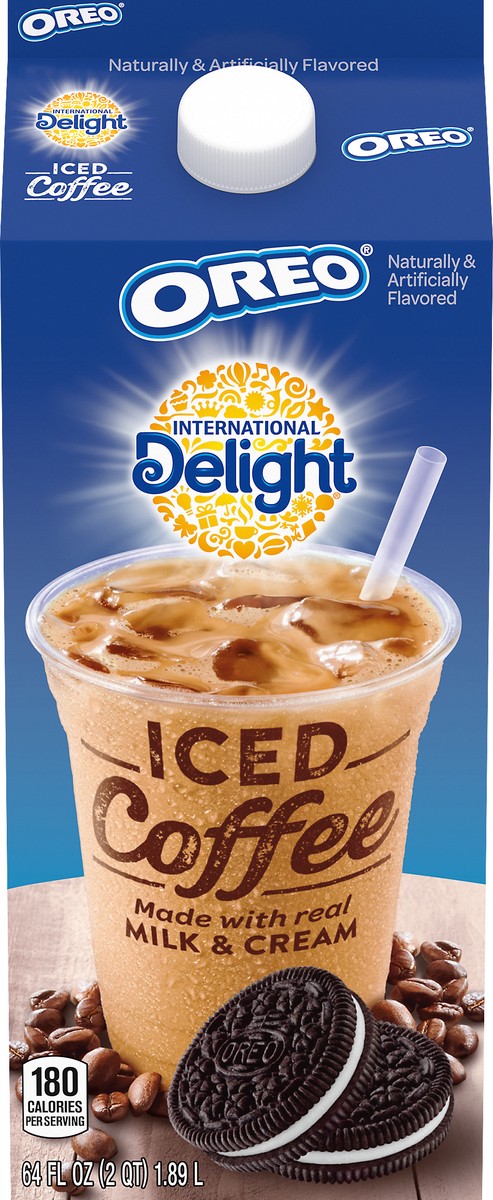 slide 2 of 11, International Delight Iced Coffee, OREO Cookie Flavored, 64 oz., 64 fl oz