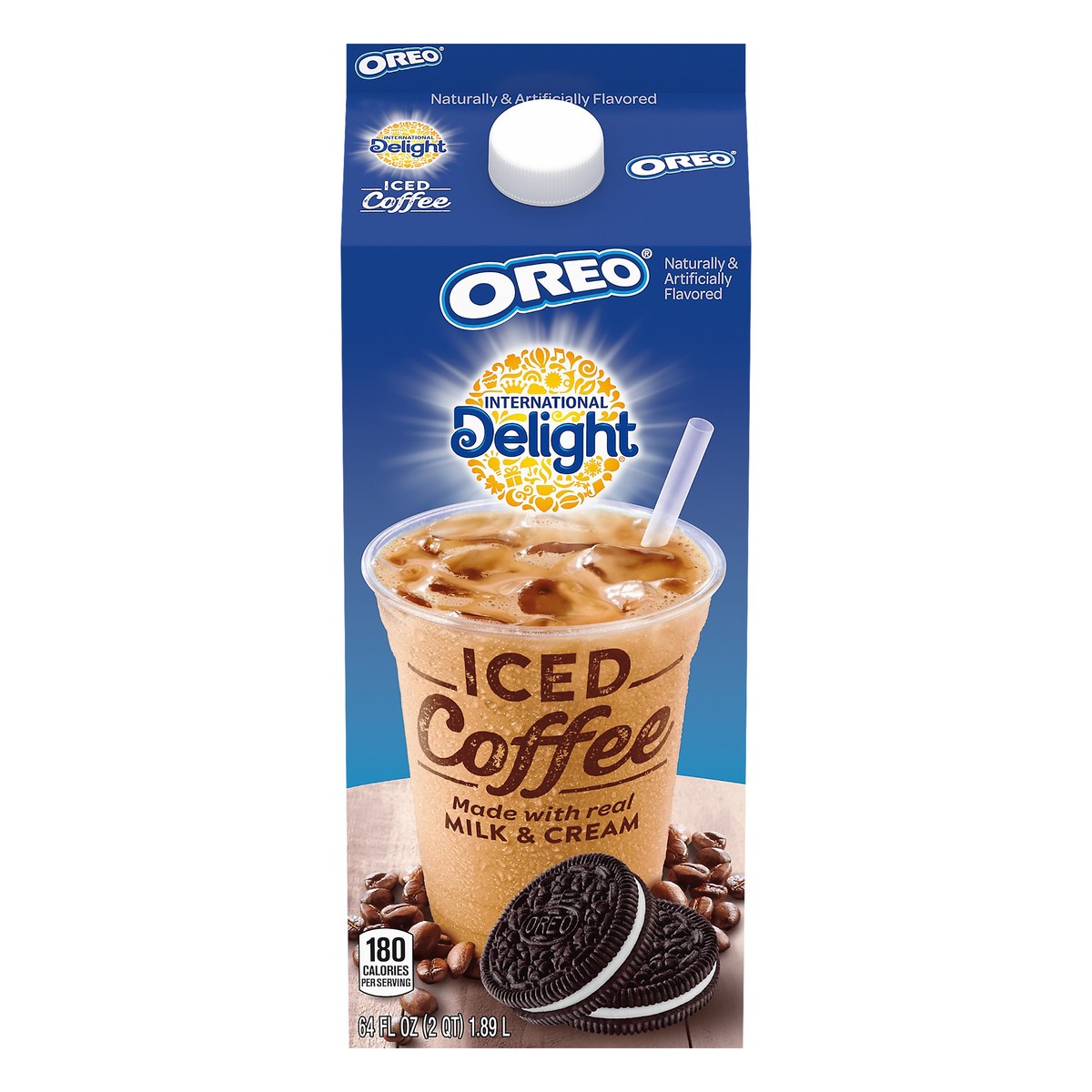 slide 3 of 11, International Delight Iced Coffee, OREO Cookie Flavored, 64 oz., 64 fl oz