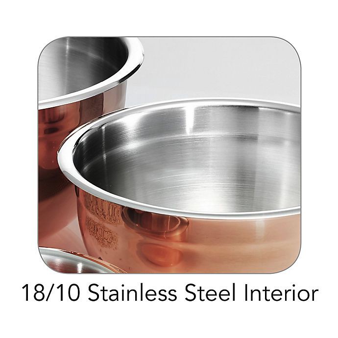 slide 5 of 5, Tramontina Limited Editions Copper Clad Mixing Bowl Set, 3 ct
