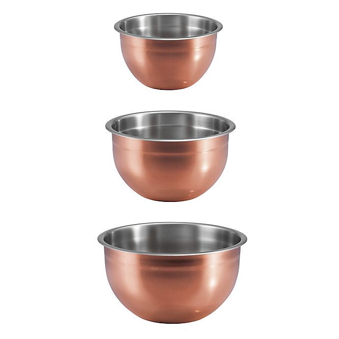 slide 3 of 5, Tramontina Limited Editions Copper Clad Mixing Bowl Set, 3 ct
