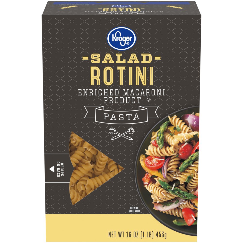 slide 2 of 3, Kroger Enriched Salad Rotini Pasta, 16 oz