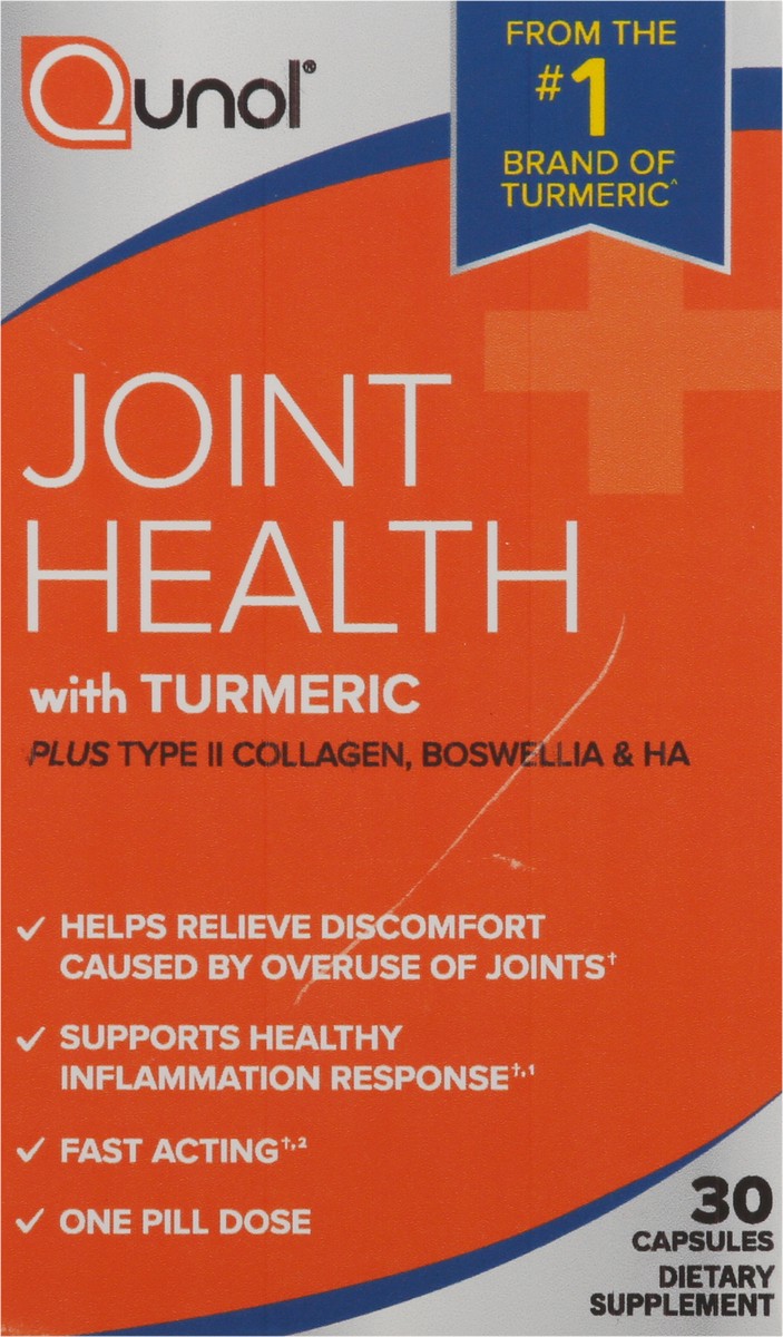 slide 3 of 10, Qunol Joint Health with Turmeric 30 Capsules, 30 ct