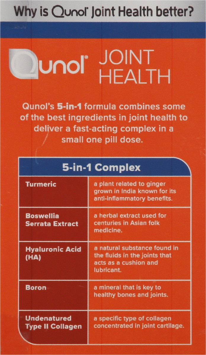 slide 9 of 10, Qunol Joint Health with Turmeric 30 Capsules, 30 ct