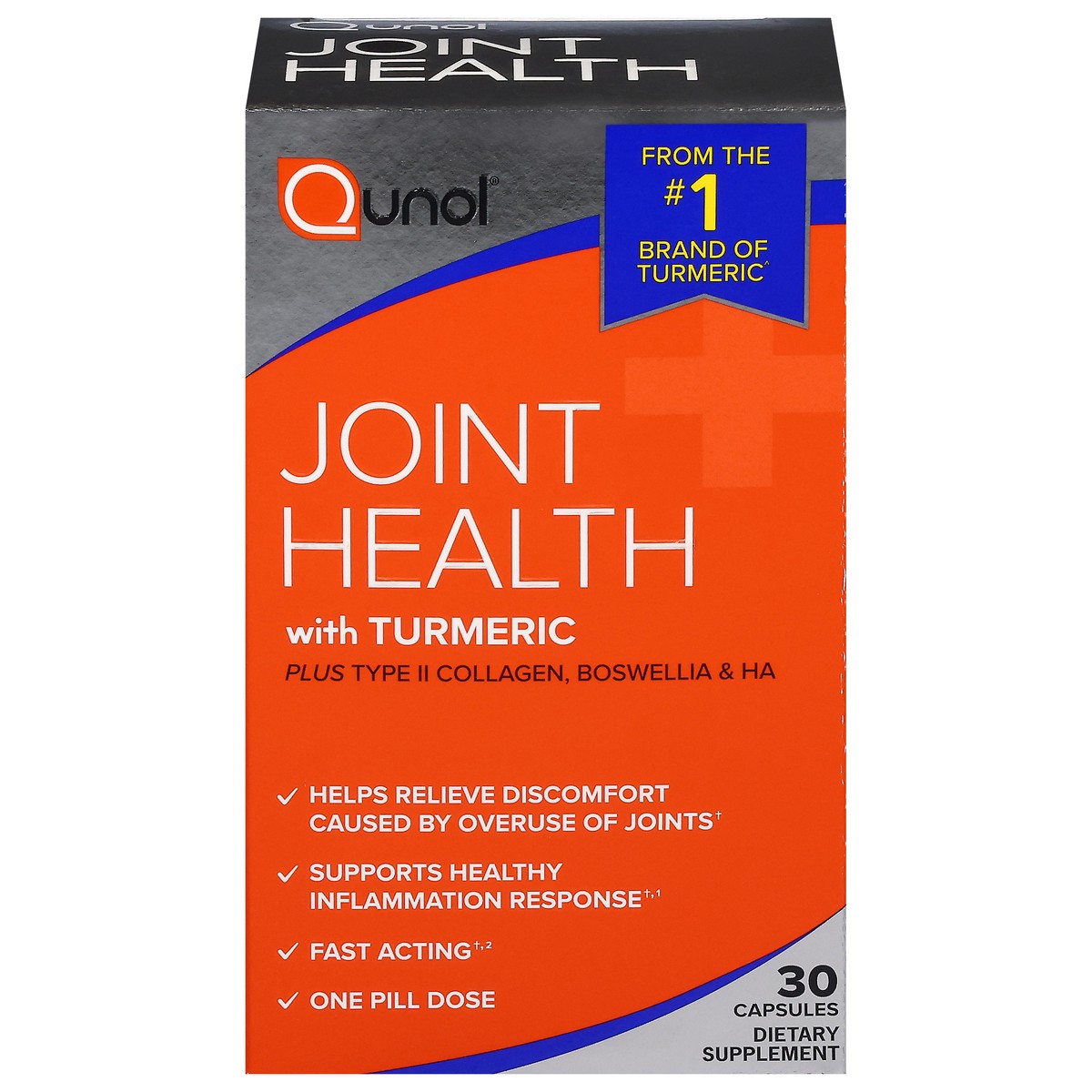 slide 1 of 10, Qunol Joint Health with Turmeric 30 Capsules, 30 ct
