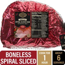 Private Selection Boneless Spiral Sliced Ham with Natural Juices