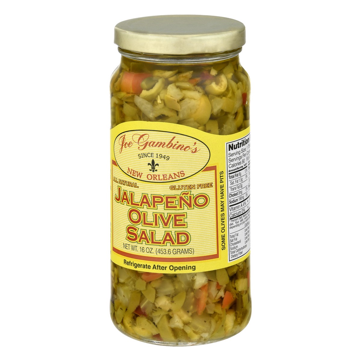 slide 2 of 9, Joe Gambinos Jalapeno Olive Salad 16 oz, 16 oz