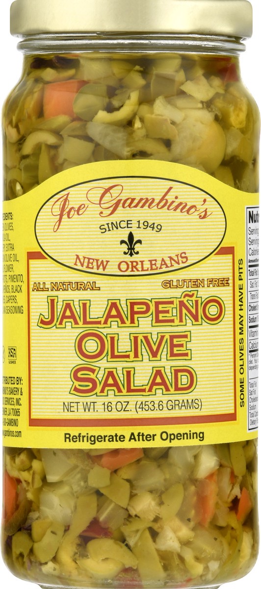 slide 8 of 9, Joe Gambinos Jalapeno Olive Salad 16 oz, 16 oz
