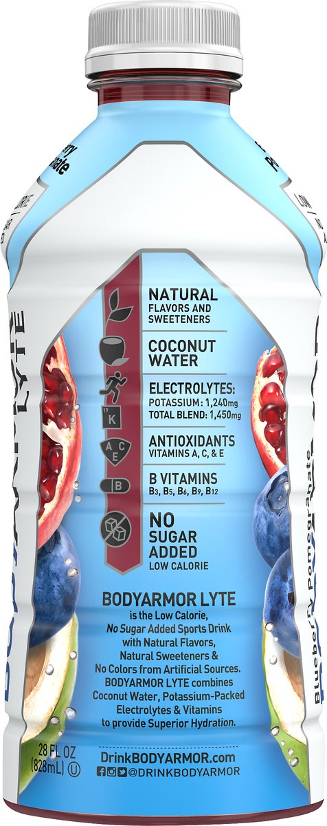 slide 5 of 12, BODYARMOR Blueberry Pomegranate Lyt, 28 fl oz