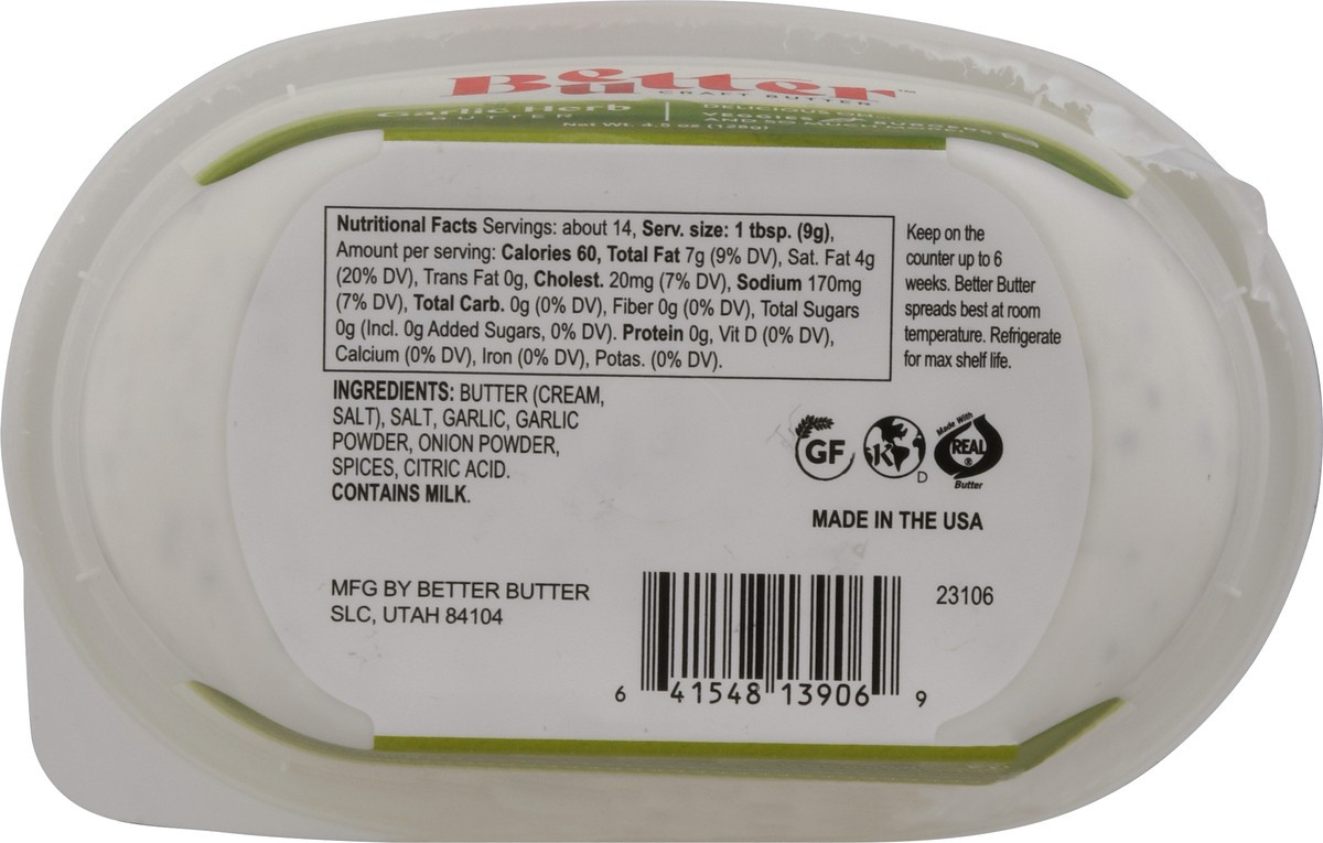 slide 8 of 11, Better Butter Garlic Herb Butter 4.5 oz, 4.5 oz