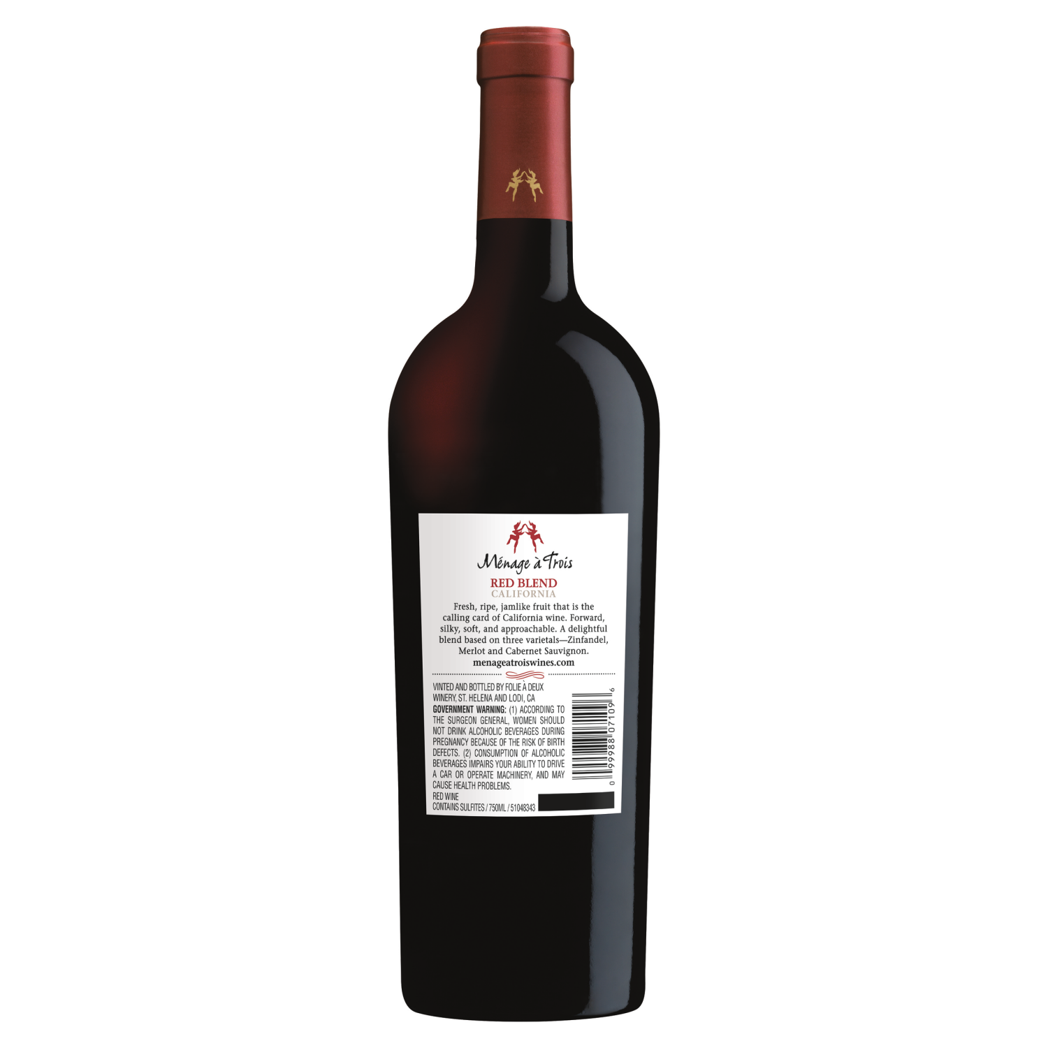 slide 8 of 8, Menage a Trois California Red Blend Red Blend 750 ml, 750 ml