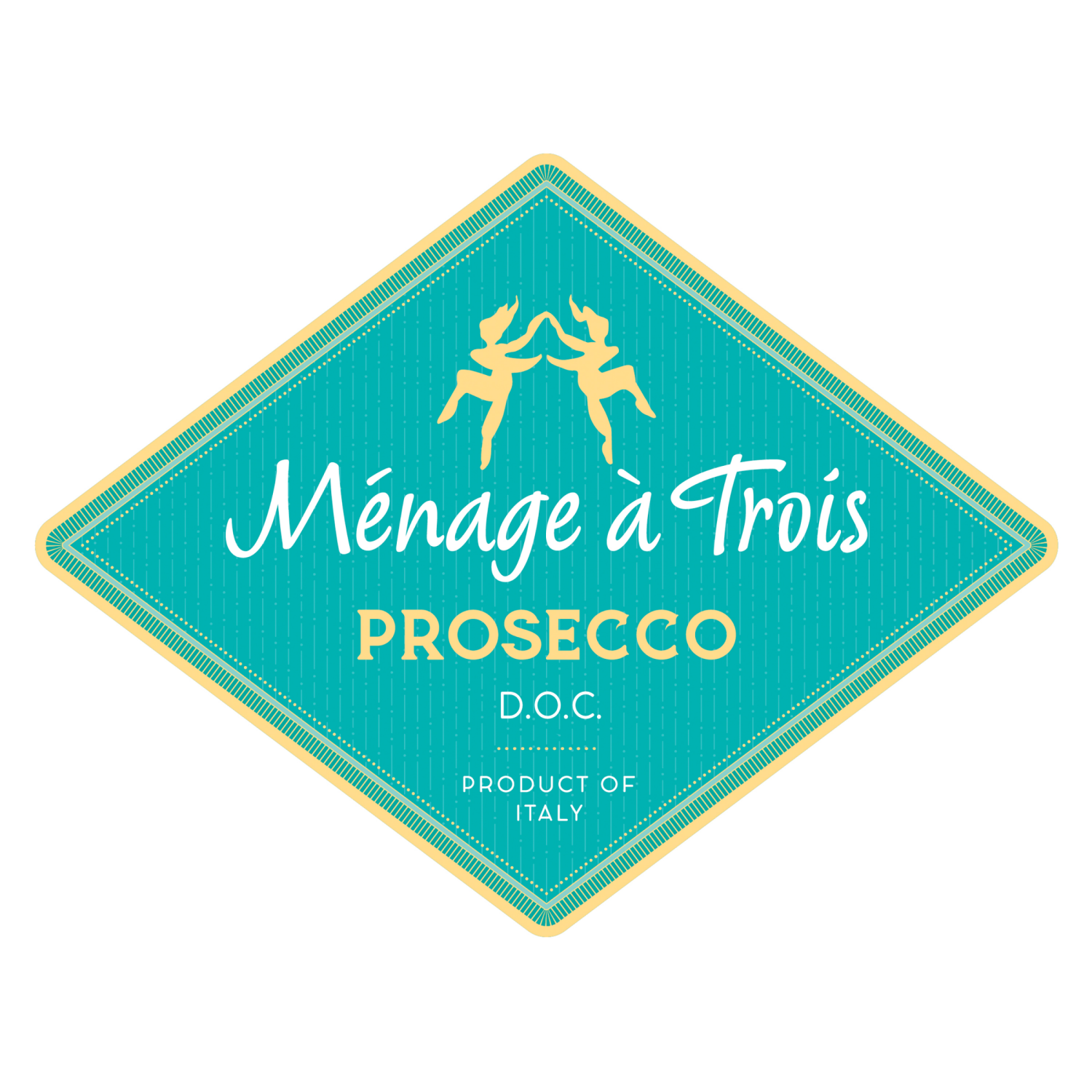 slide 3 of 8, Menage A Trois D.O.C. Prosecco 750 ml Bottle, 750 ml