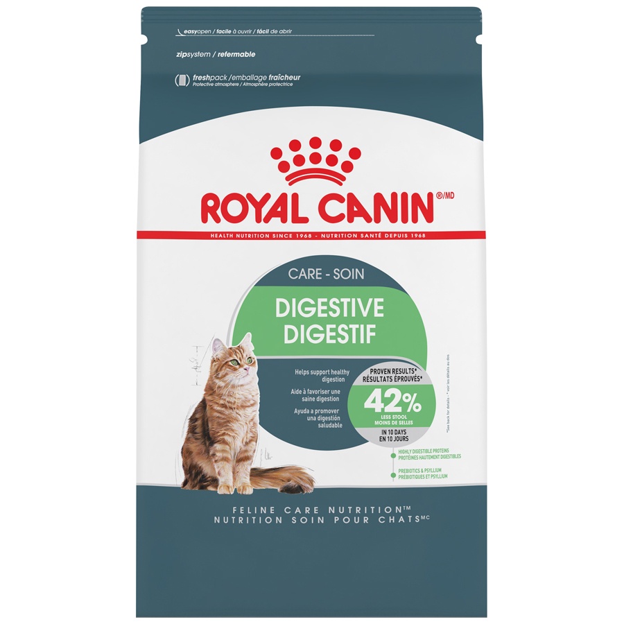 slide 1 of 9, Royal Canin Feline Care Nutrition Digestive Care Adult Dry Cat Food, 3 lb