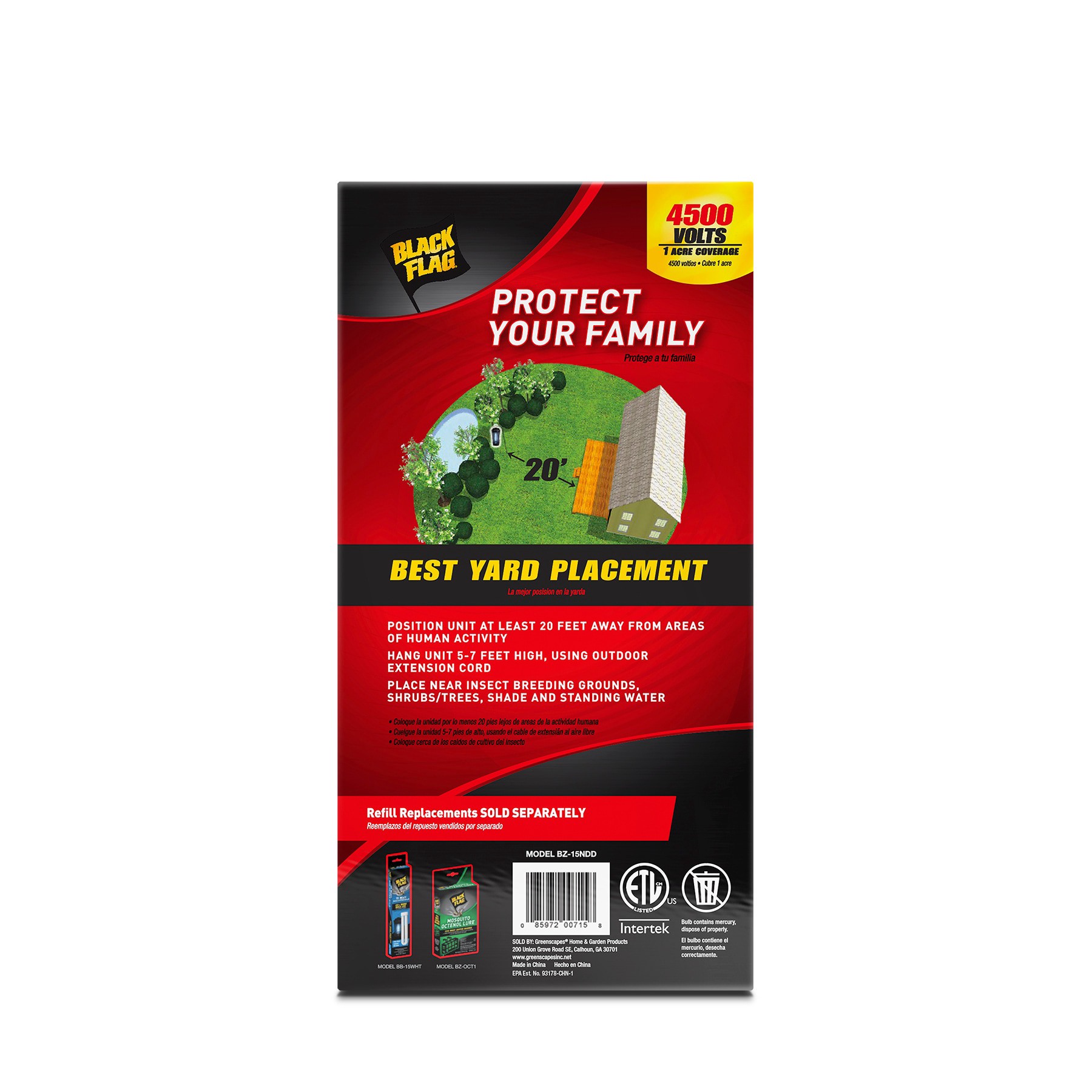 slide 5 of 6, BLACK FLAG 1 Count 15-Watt Bug Zapper Outdoor Lantern, 1 ct