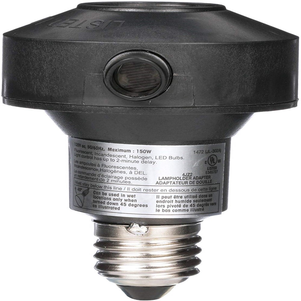 slide 1 of 4, Woods Gray Screw-in Light Sensor, 1 ct