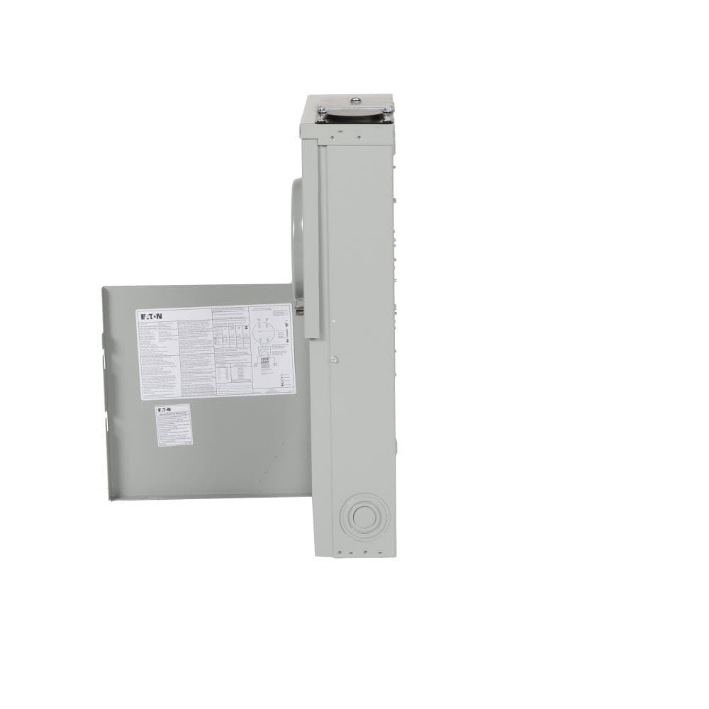 slide 3 of 5, Eaton Type BR 200 -Amp 4 -Spaces 8 -Circuit Outdoor Main Breaker Meter Combo Load Center, 1 ct
