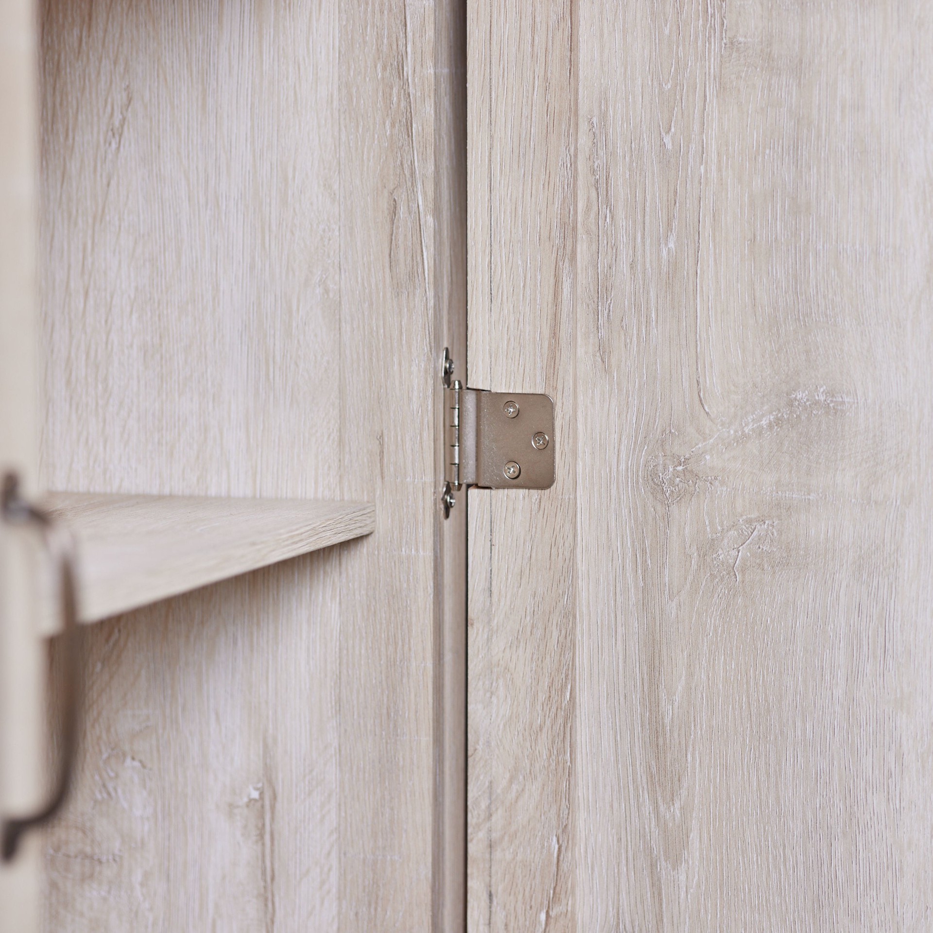 slide 4 of 6, RELIABILT 200-Degree 3/8-in Overlay 3/8-in Inset Inset Surface Satin nickel Cabinet Hinge, 1 Pair(s) 2 -Pieces, 1 ct