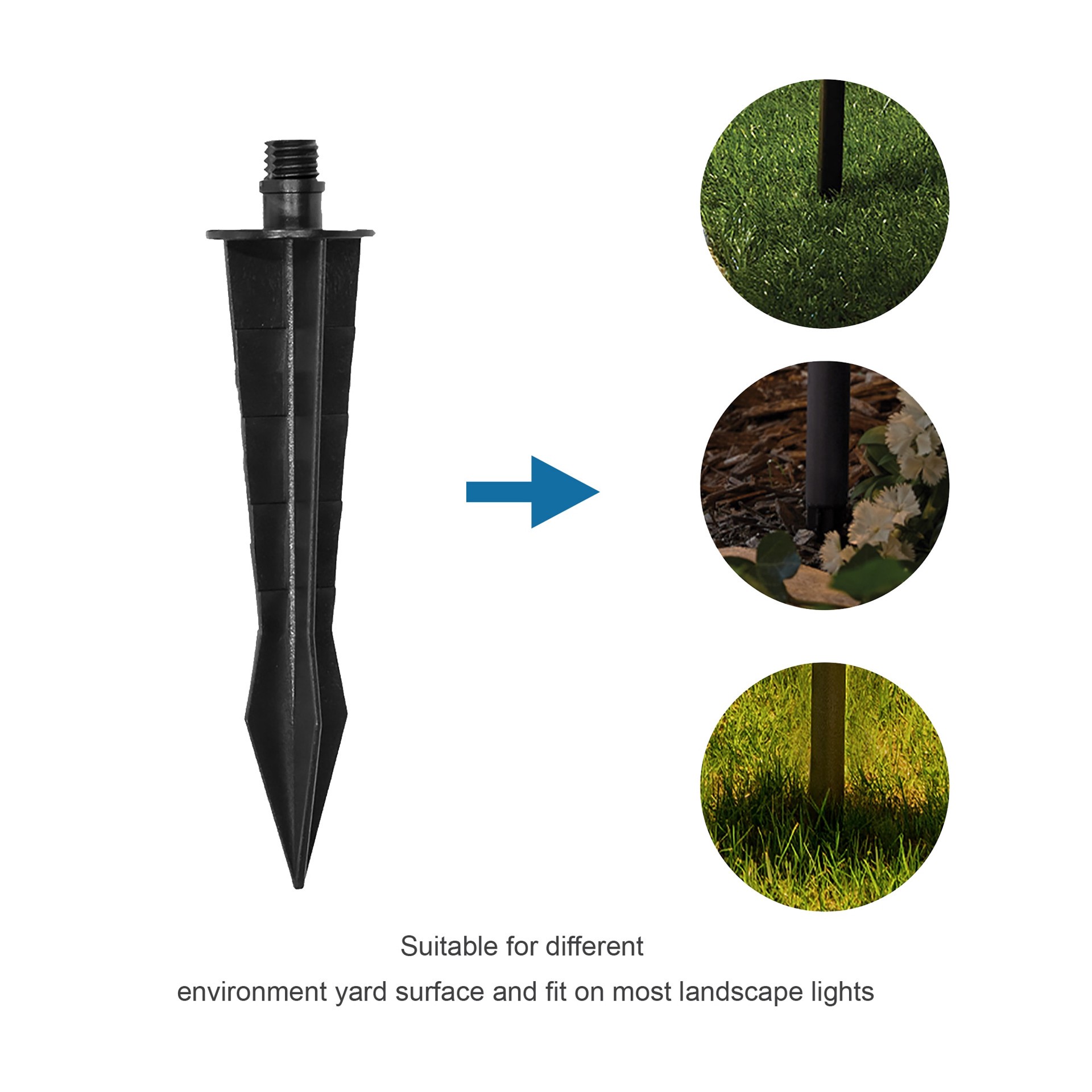 slide 4 of 6, Harbor Breeze 2 Pk Solar Replacement Stake, 1 ct