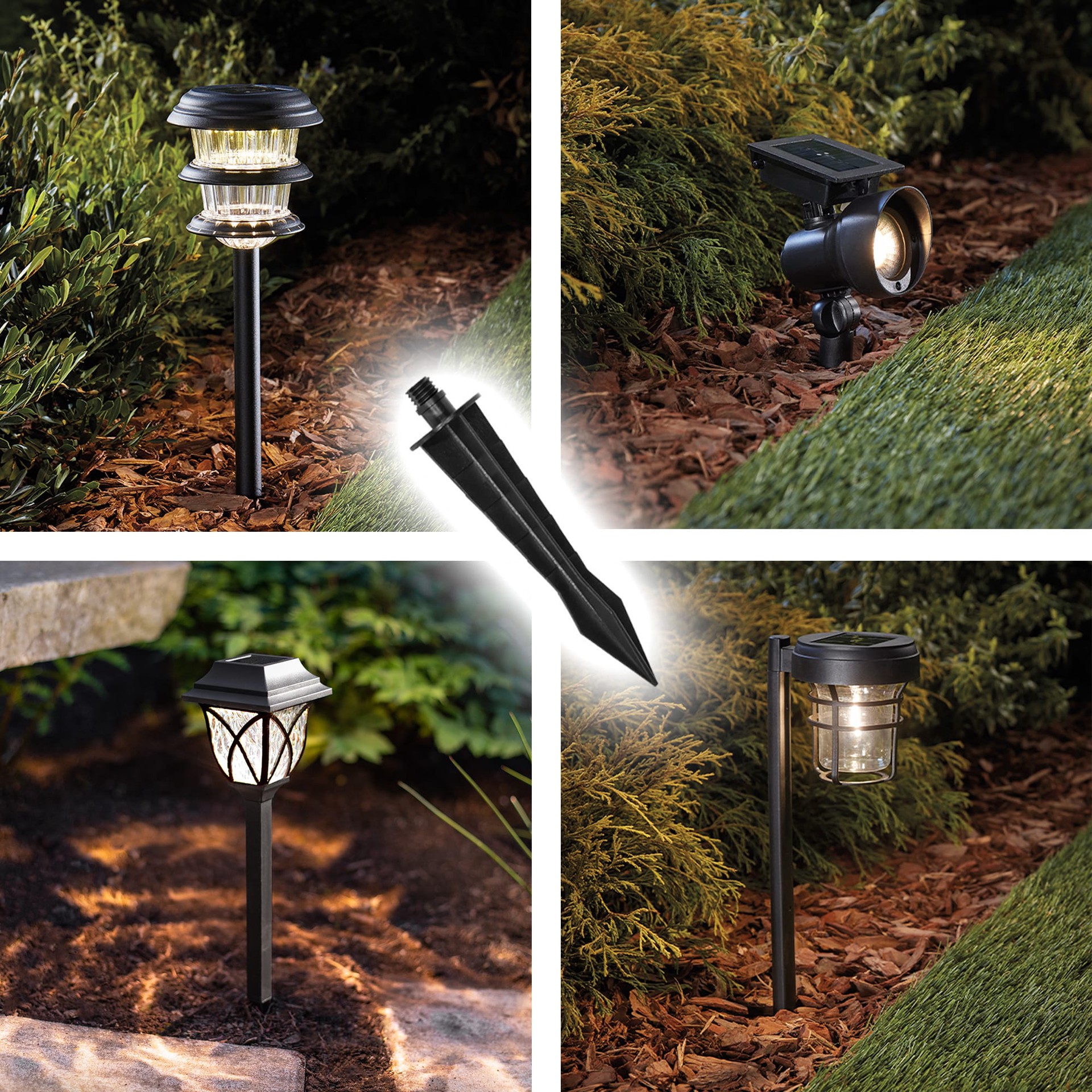 slide 6 of 6, Harbor Breeze 2 Pk Solar Replacement Stake, 1 ct