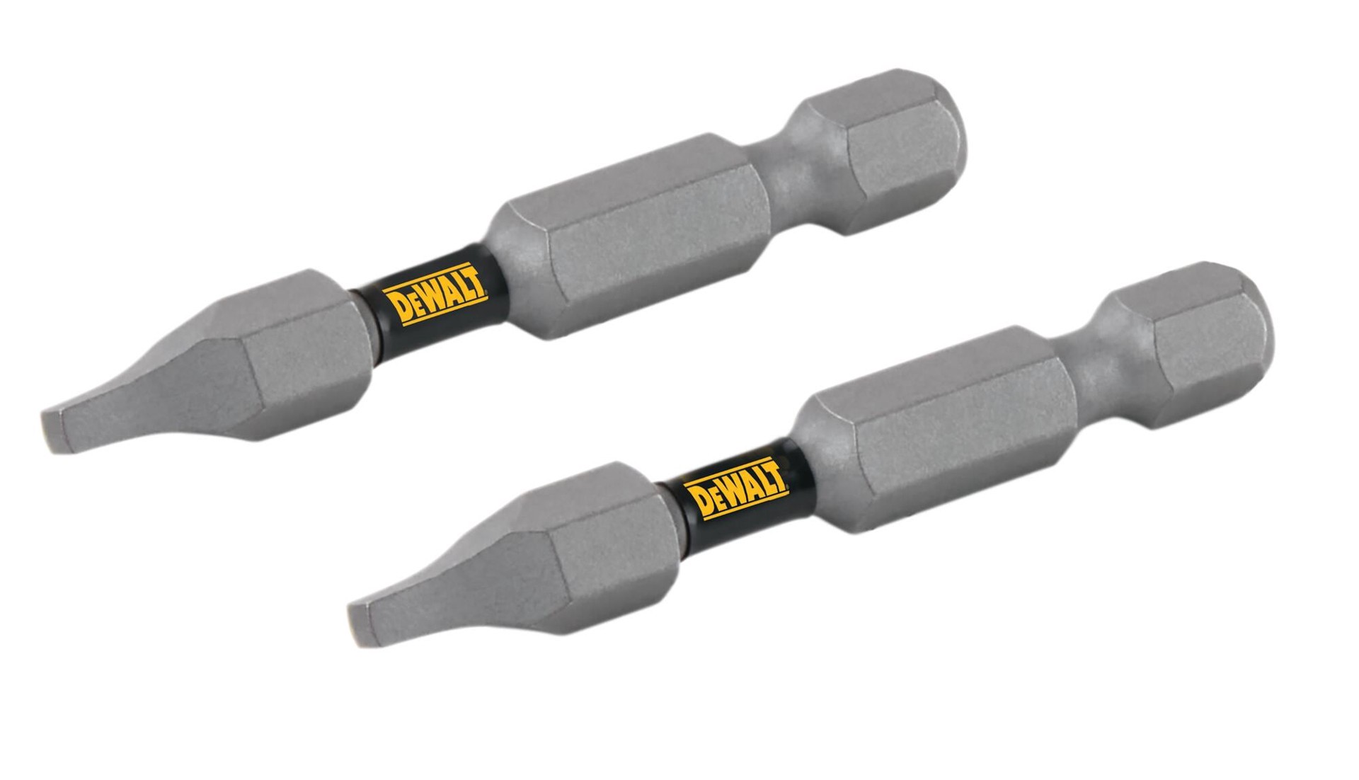 slide 1 of 6, DEWALT Tough Grip 2-in #1 Square/Robertson Screwdriver Bit (2-Piece), 1 ct