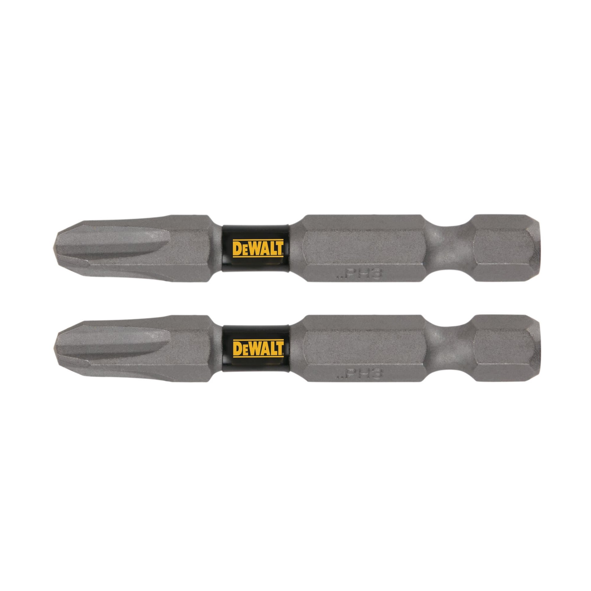 slide 1 of 1, DEWALT Tough Grip 2-in #3 Phillips Screwdriver Bit (2-Piece), 1 ct