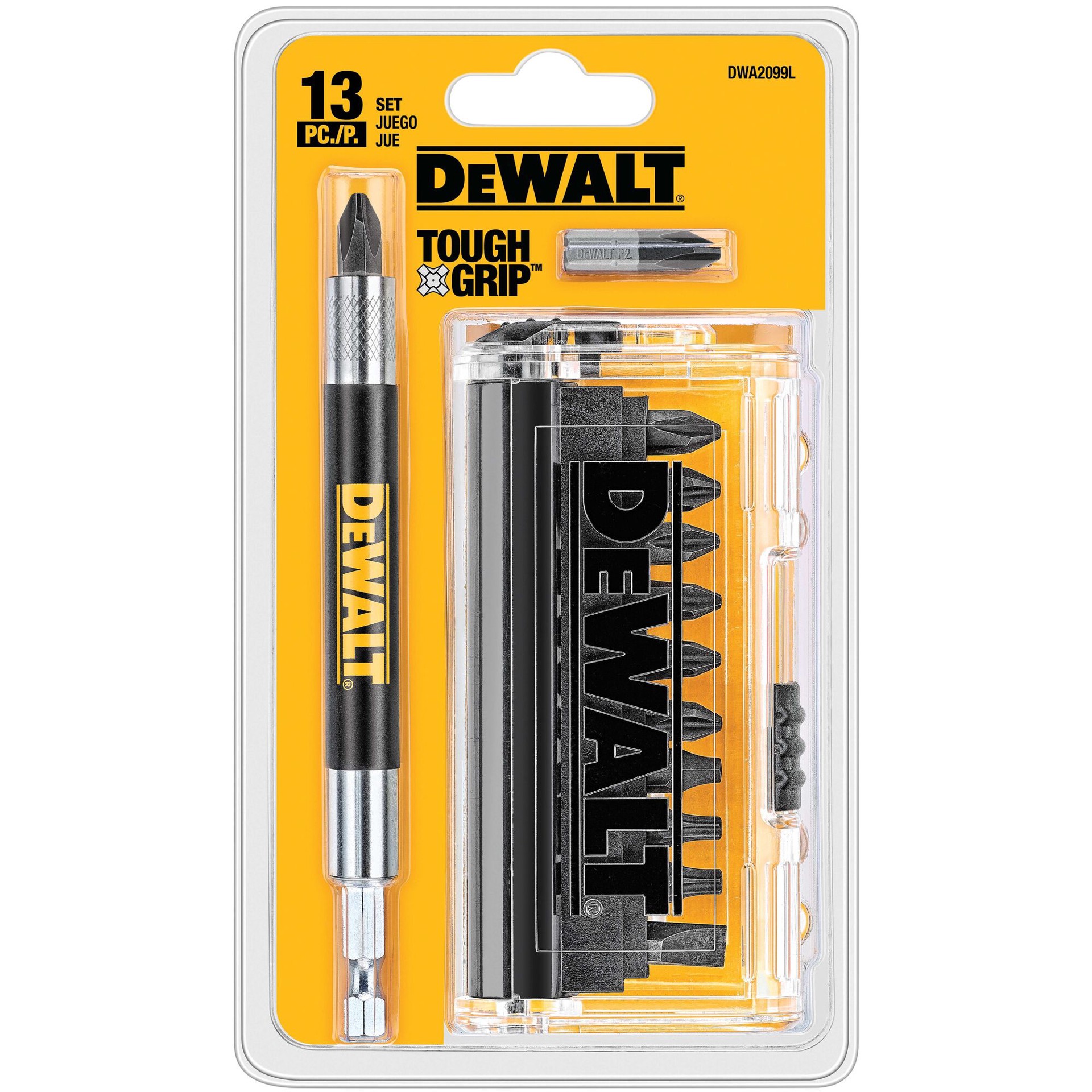 slide 2 of 6, DEWALT Tough Grip Screwdriver Bit Set (13-Piece), 1 ct