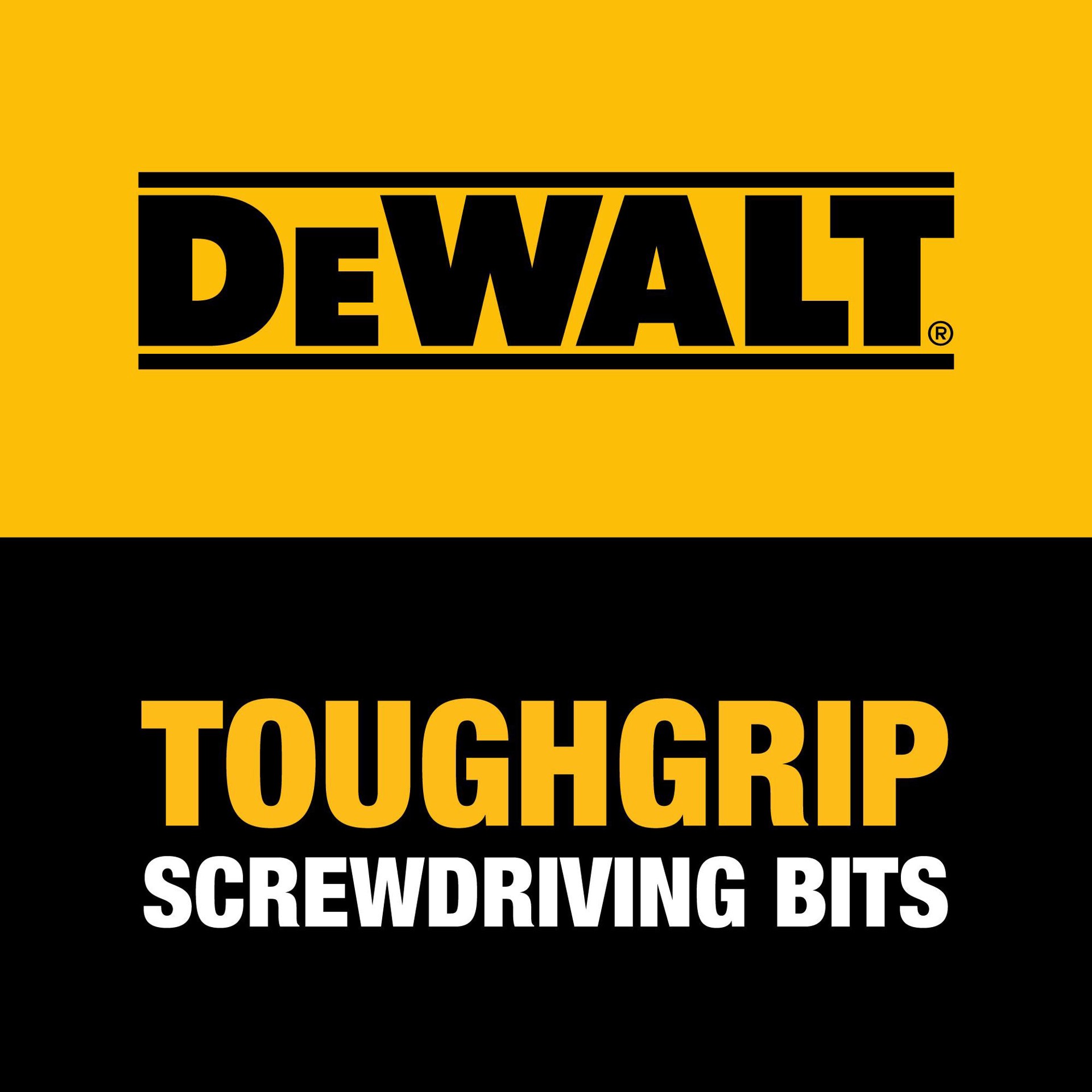 slide 4 of 6, DEWALT Tough Grip 1-in #1 Square/Robertson Screwdriver Bit (2-Piece), 1 ct