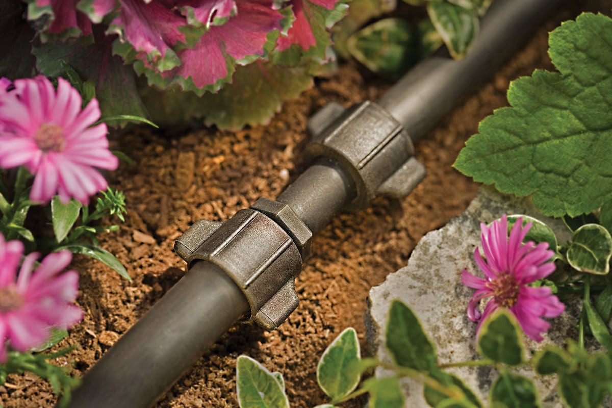 slide 2 of 2, Orbit 1/2-in Polyethylene Threaded Drip Irrigation Coupling, 1 ct