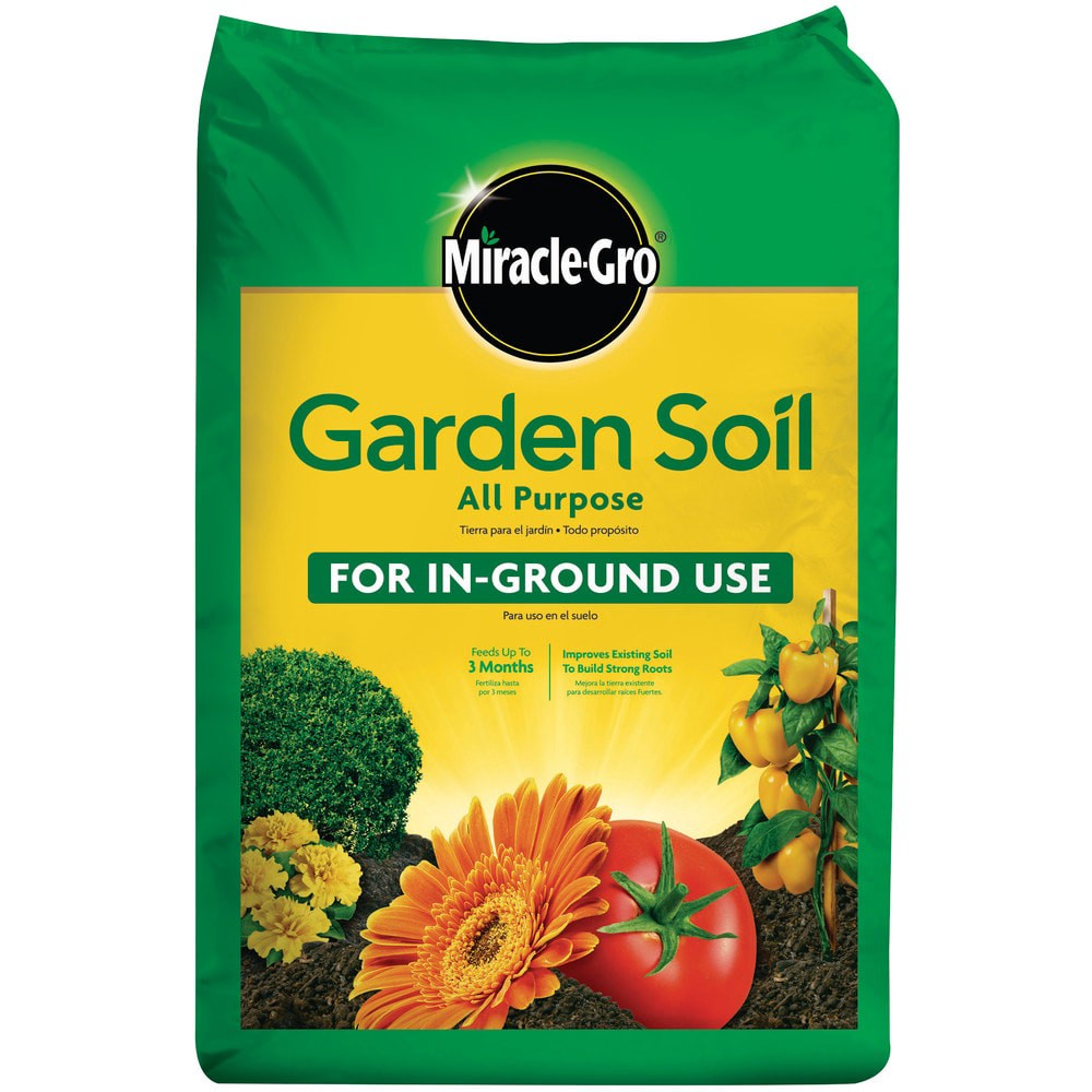 slide 1 of 6, Miracle-Gro In-Ground Use 0.75 Cubic feet All-purpose Garden soil, 1 ct