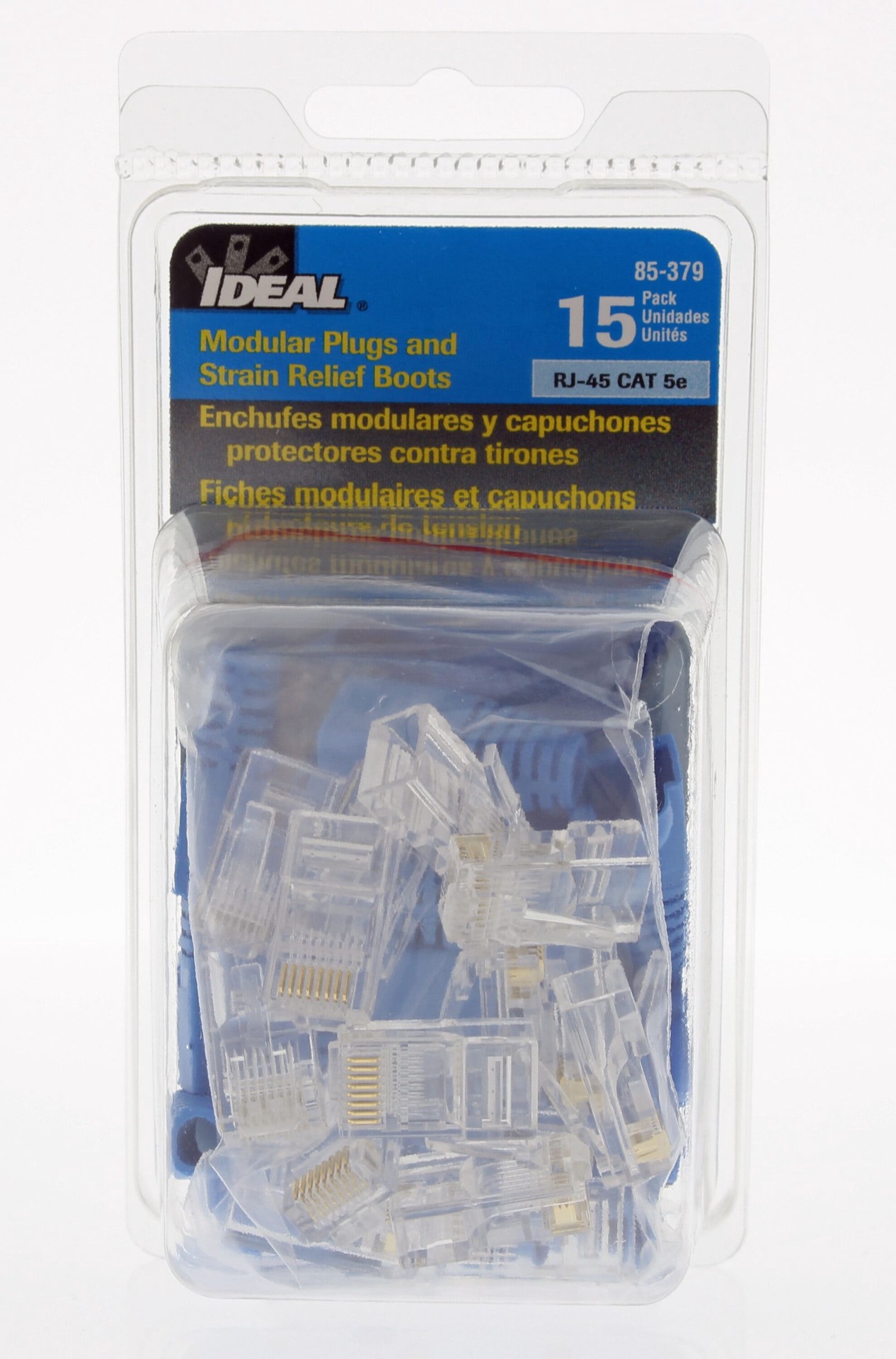 slide 2 of 6, IDEAL 15 -Pack Cat5e RJ45 Modular plug, 1 ct