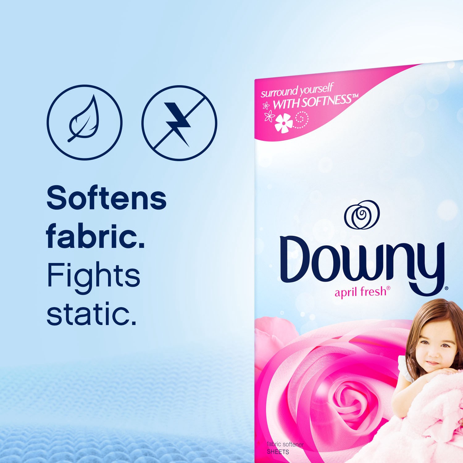 slide 2 of 6, Downy April fresh Fabric Softener Dryer sheets 240 Loads 240 -Count, 1 ct