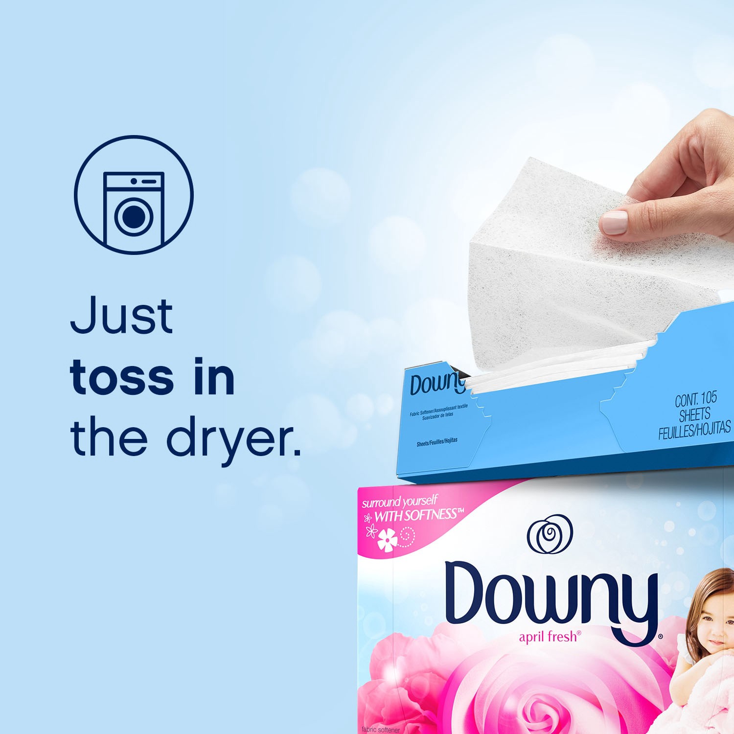 slide 3 of 6, Downy April fresh Fabric Softener Dryer sheets 240 Loads 240 -Count, 1 ct