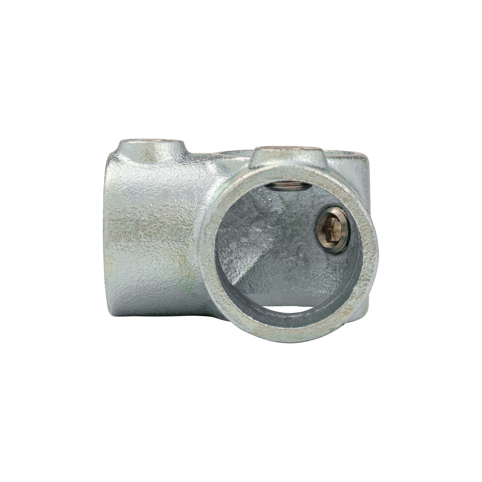 slide 2 of 6, SteelTek 1-1/4-in Structural Galvanized Side Outlet Tee, 1 ct