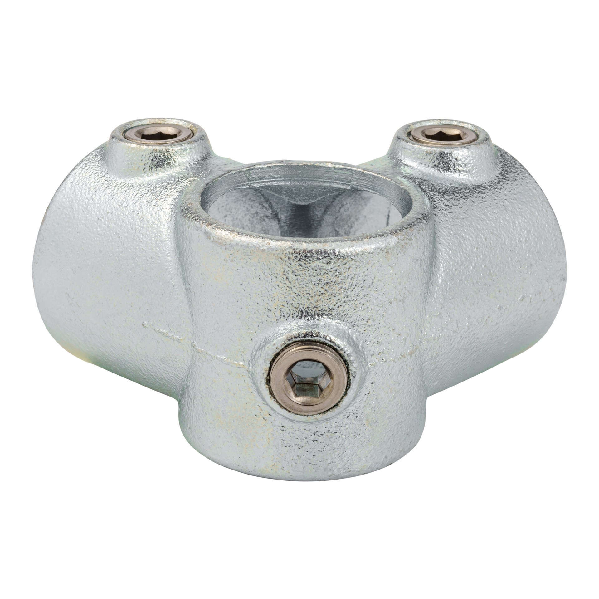 slide 1 of 6, SteelTek 1-1/4-in Structural Galvanized Side Outlet Tee, 1 ct