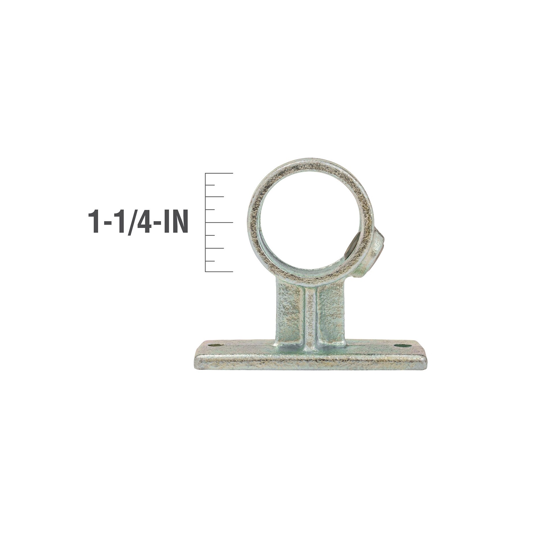 slide 4 of 6, SteelTek 1-1/4-in Structural Galvanized Rail Support, 1 ct