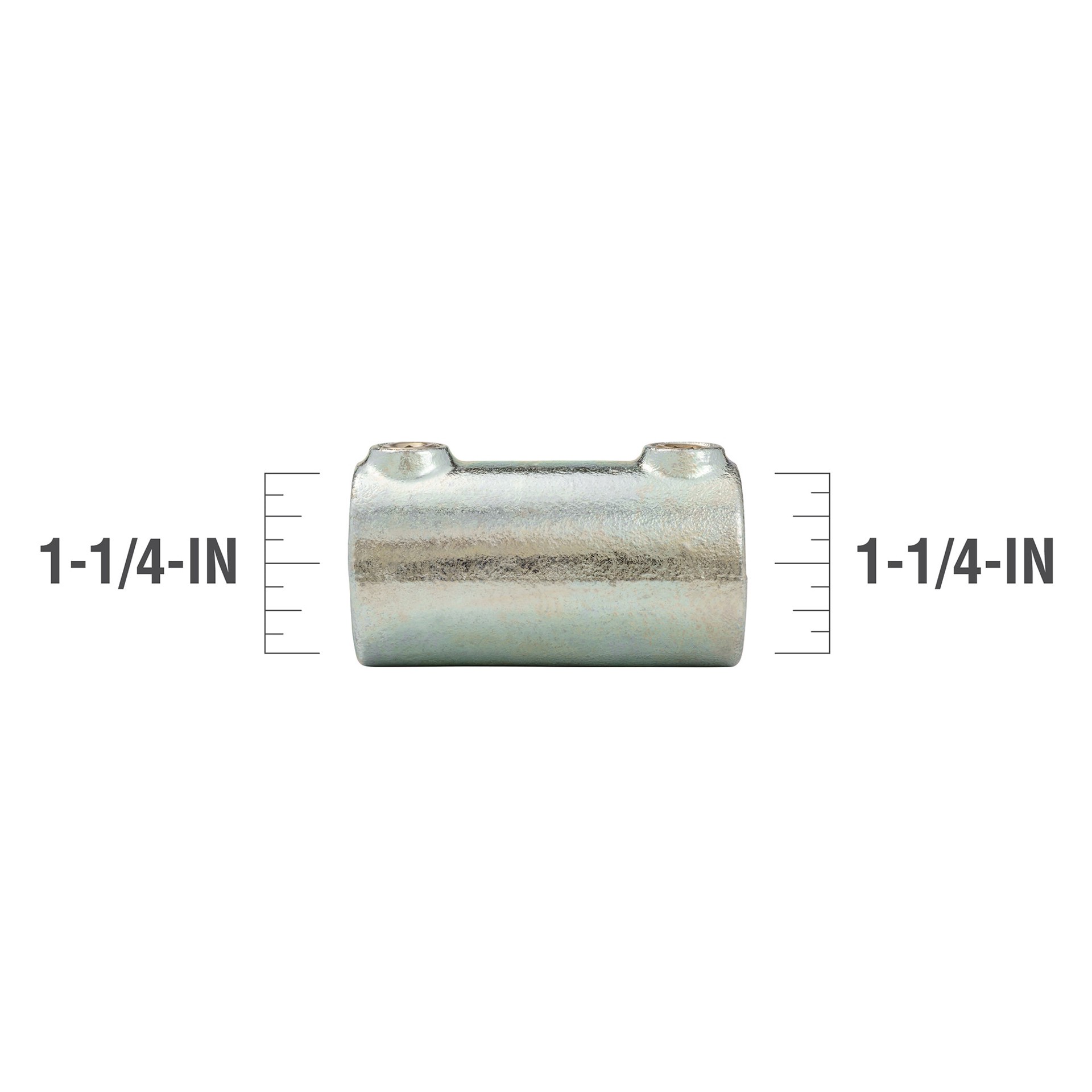 slide 3 of 6, SteelTek 1-1/4-in Structural Galvanized Coupling, 1 ct