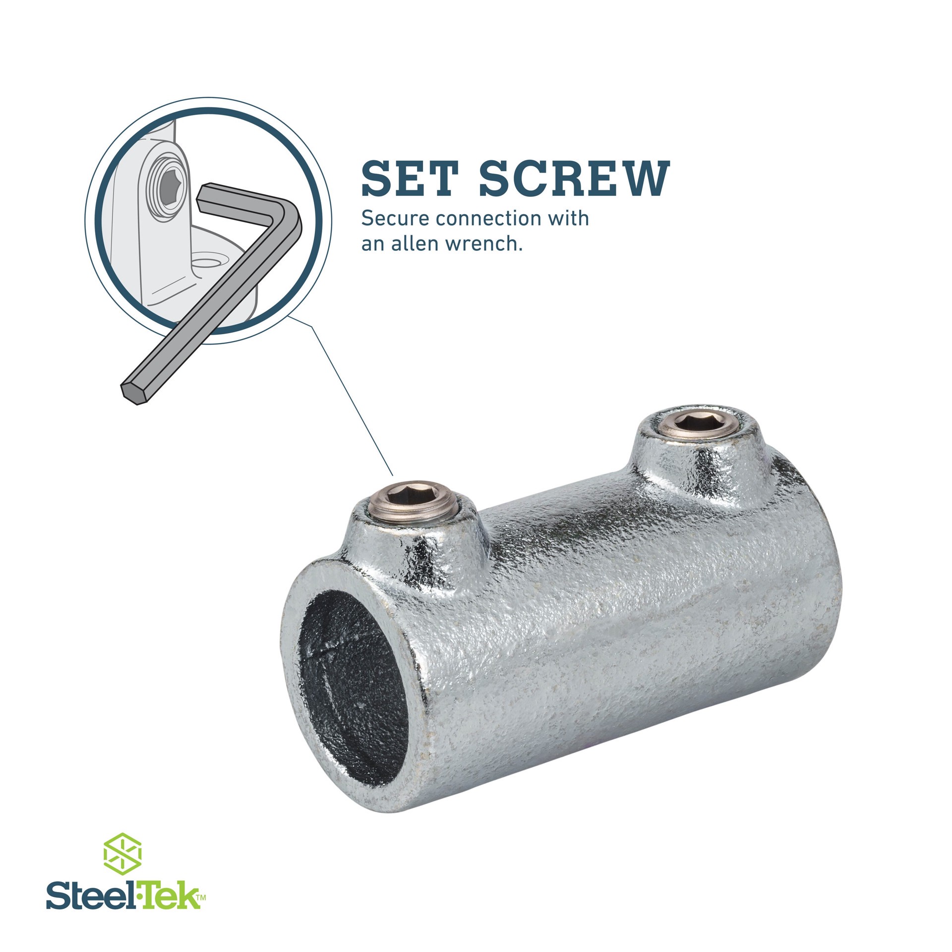 slide 4 of 6, SteelTek 1-1/4-in Structural Galvanized Coupling, 1 ct