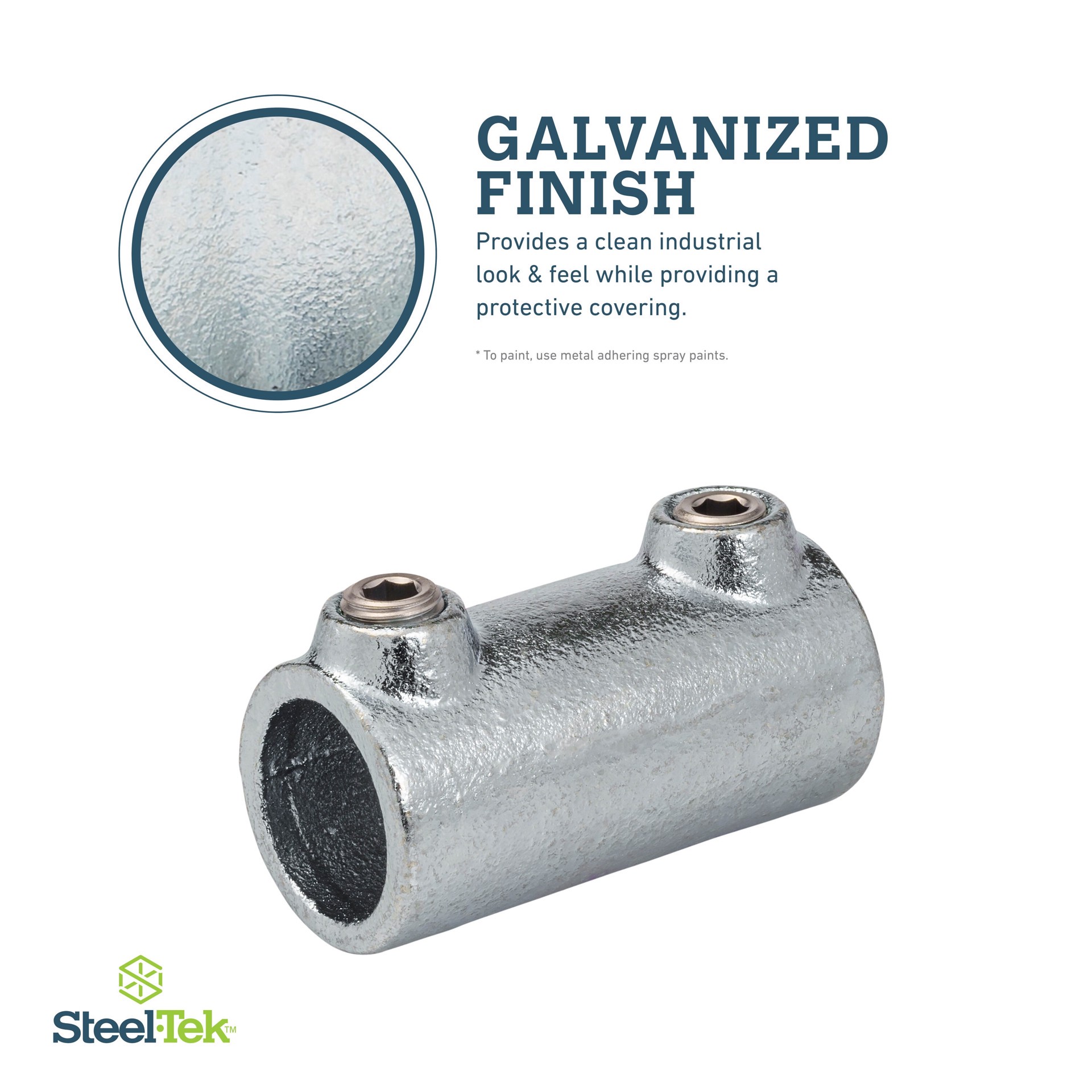slide 5 of 6, SteelTek 1-1/4-in Structural Galvanized Coupling, 1 ct