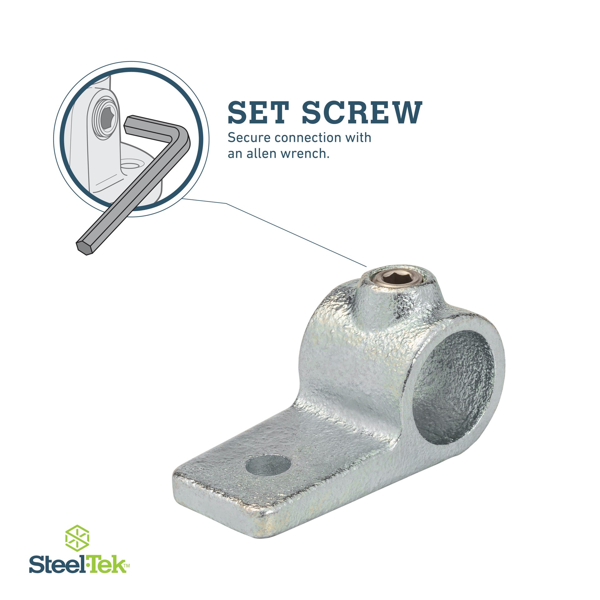slide 5 of 6, SteelTek 1-1/4-in Structural Galvanized Offset Flange, 1 ct