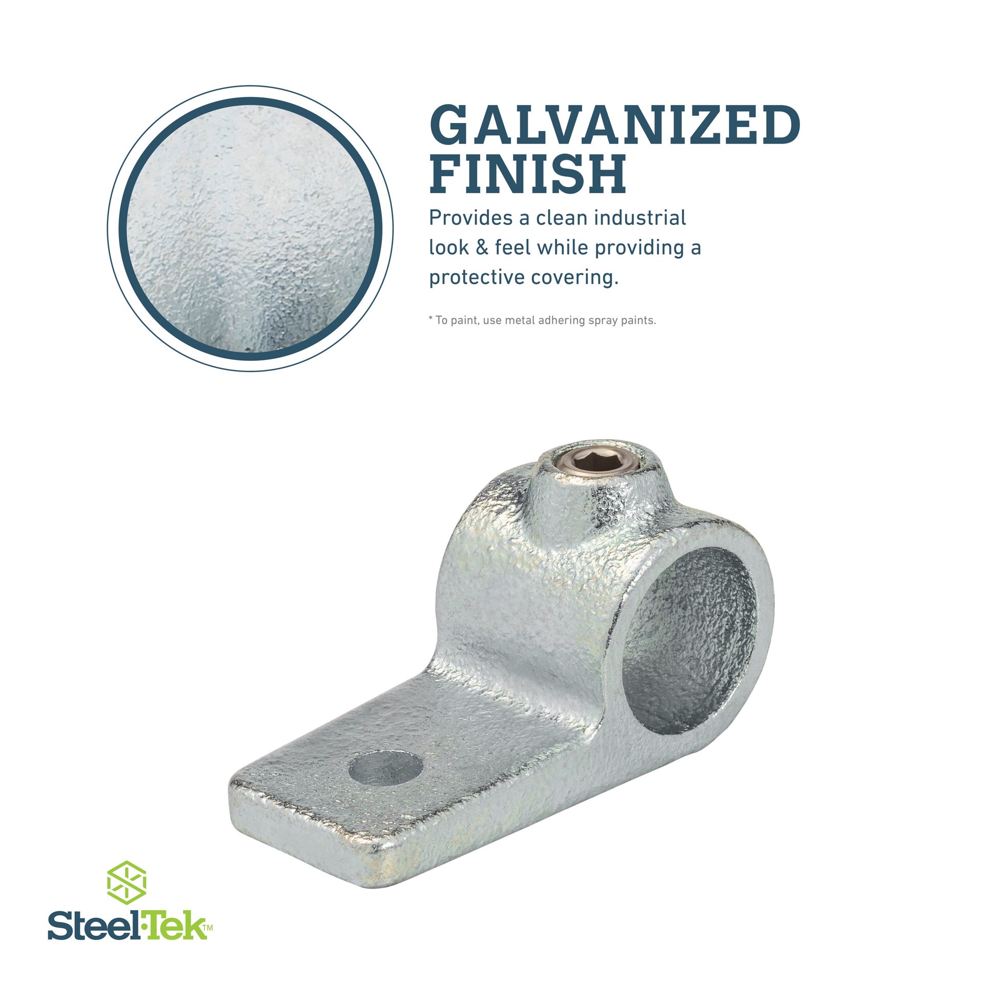 slide 6 of 6, SteelTek 1-1/4-in Structural Galvanized Offset Flange, 1 ct