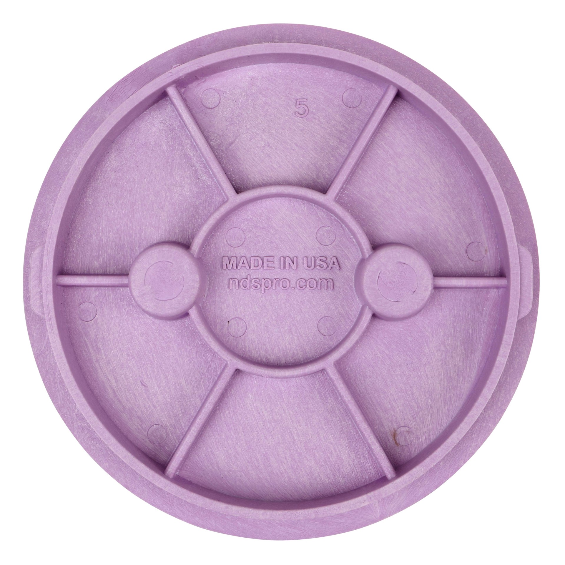 slide 5 of 6, NDS 6-in L x 6-in W x 9-in H Round Valve Box, 1 ct