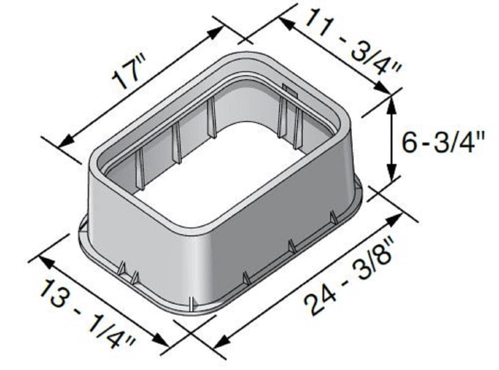 slide 2 of 6, NDS 21.0-in L x 15.75-in W x 12.0-in H Rectangular Valve Box, 1 ct