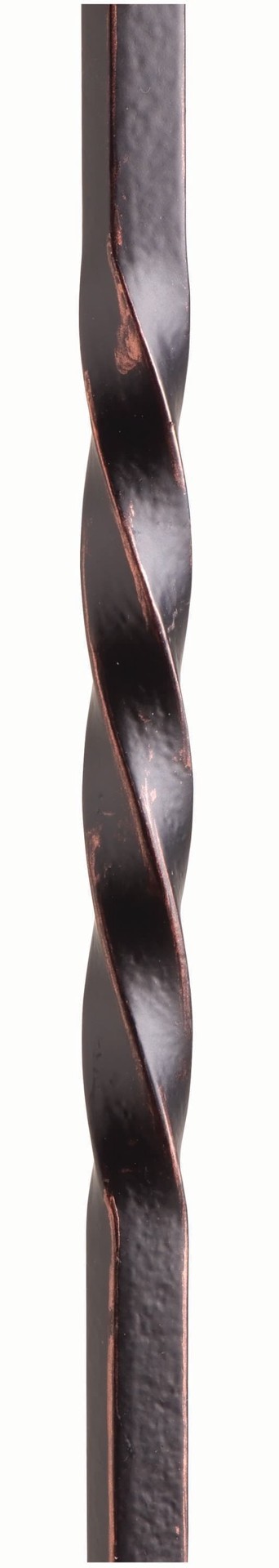 slide 3 of 5, Crown Heritage 44-in x 0.472-in Rubbed copper Aluminum Pin top Universal Double twist Stair Baluster, 1 ct